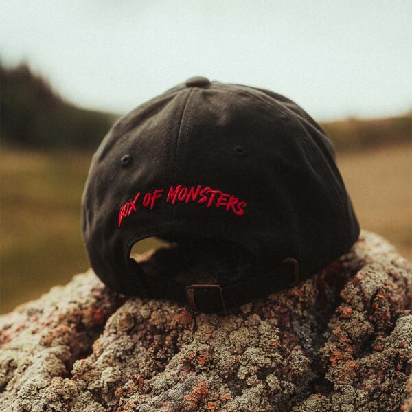 The Monogram Operator Cap front profile with puff-embroidered M
